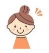 おはなし会のおねえさん、笑顔です。
